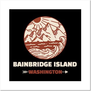 Retro Bainbridge Island Posters and Art